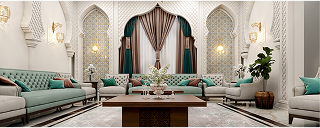 Dubai Curtains in Villa