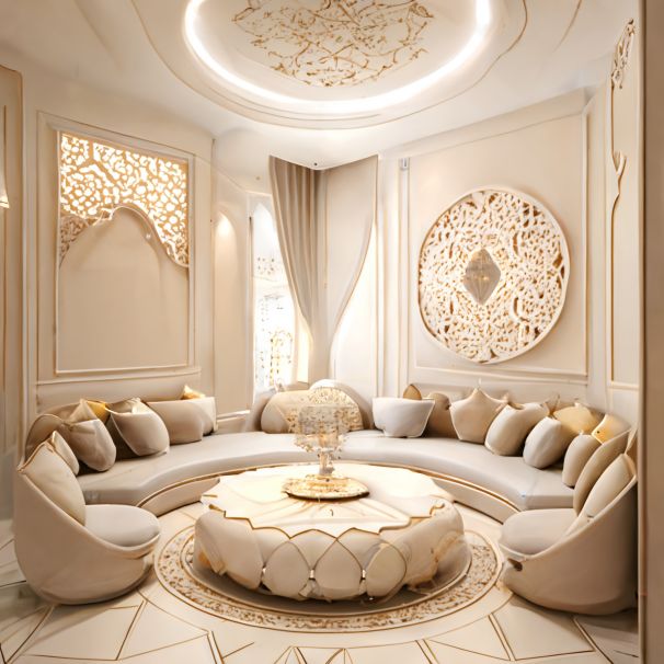 Cream Carpets in Dubai Villa