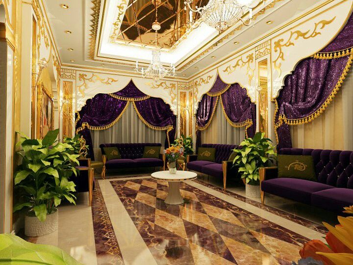 Hang Bold Color Curtains to Add Life and Personality to Your Majlis